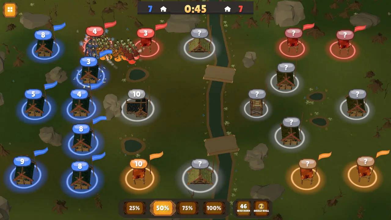 Dragon's Teeth: one against two across the marsh